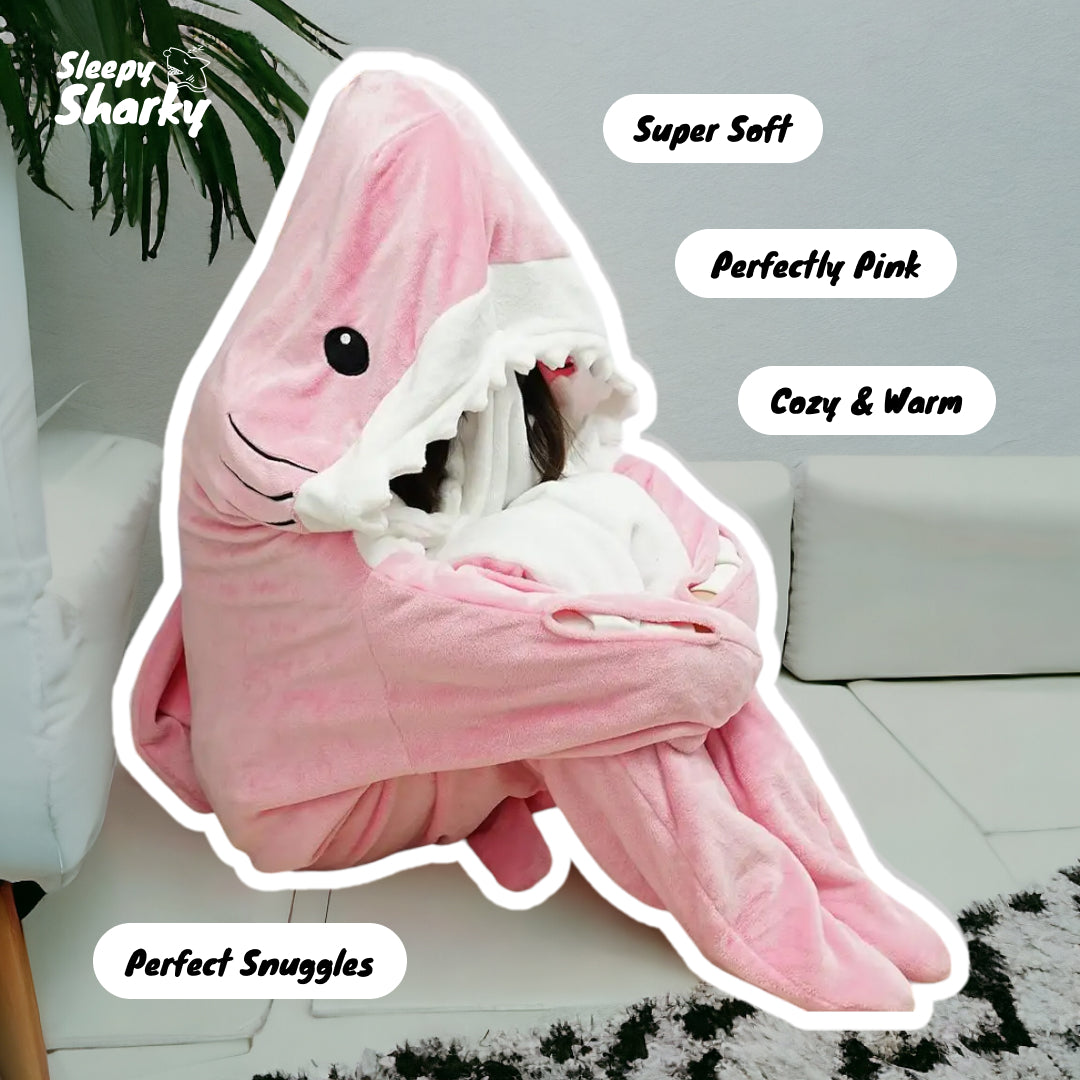 Shark Fleece Blanket - Original Shark Artwork