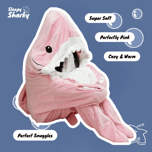 Shark Blanket Pink Sharkie Blankie Cozy Shark US Shark Blanket UK Shark Blanket AU