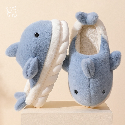 Sleepy Sharky Oversized Super Soft Shark Slippers